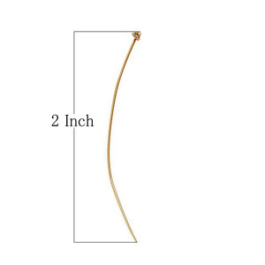 Long 18K gold overlay copper head pin with textured granulated cluster.