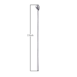 Sterling Silver ball-end headpin handcrafted in India