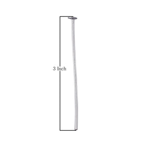 925 sterling silver flat head pin handcrafted in India for bulk jewelry making.