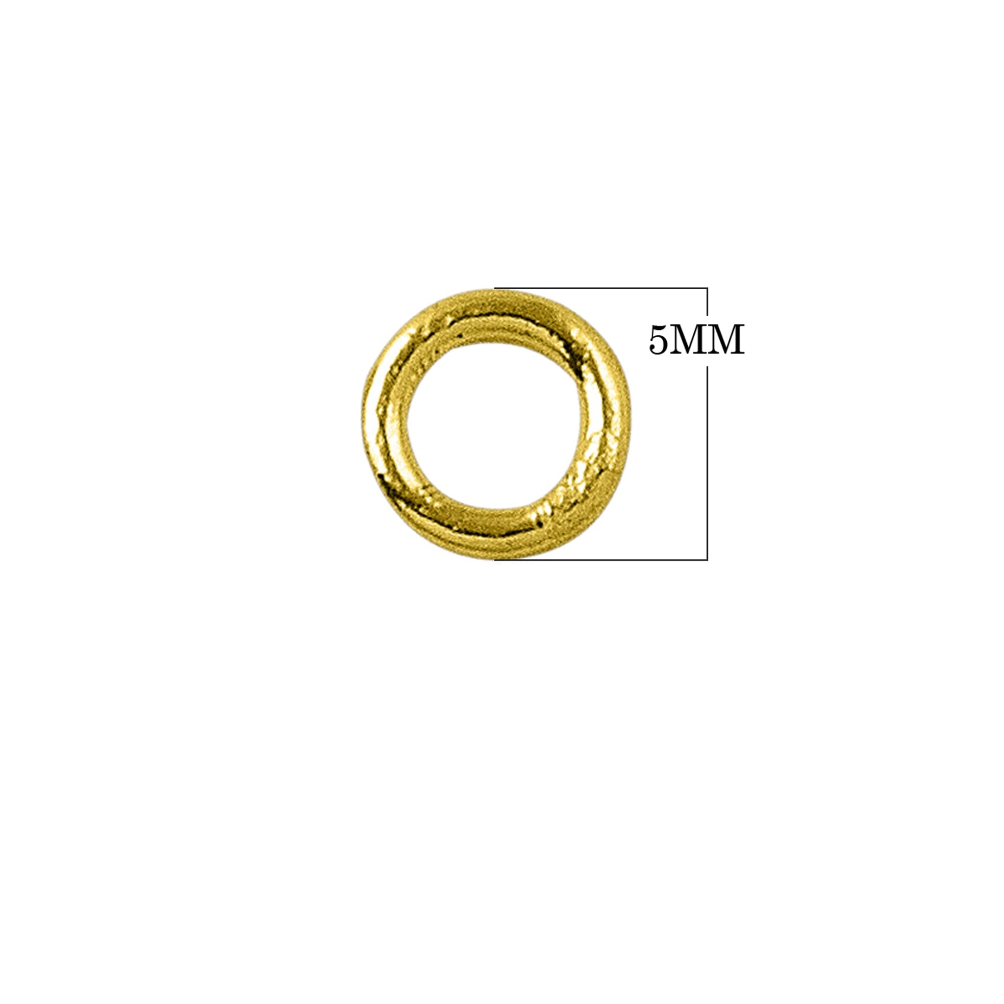 Wholesale 18K Gold Overlay Over Copper ring component handcrafted in India with polished gold finish