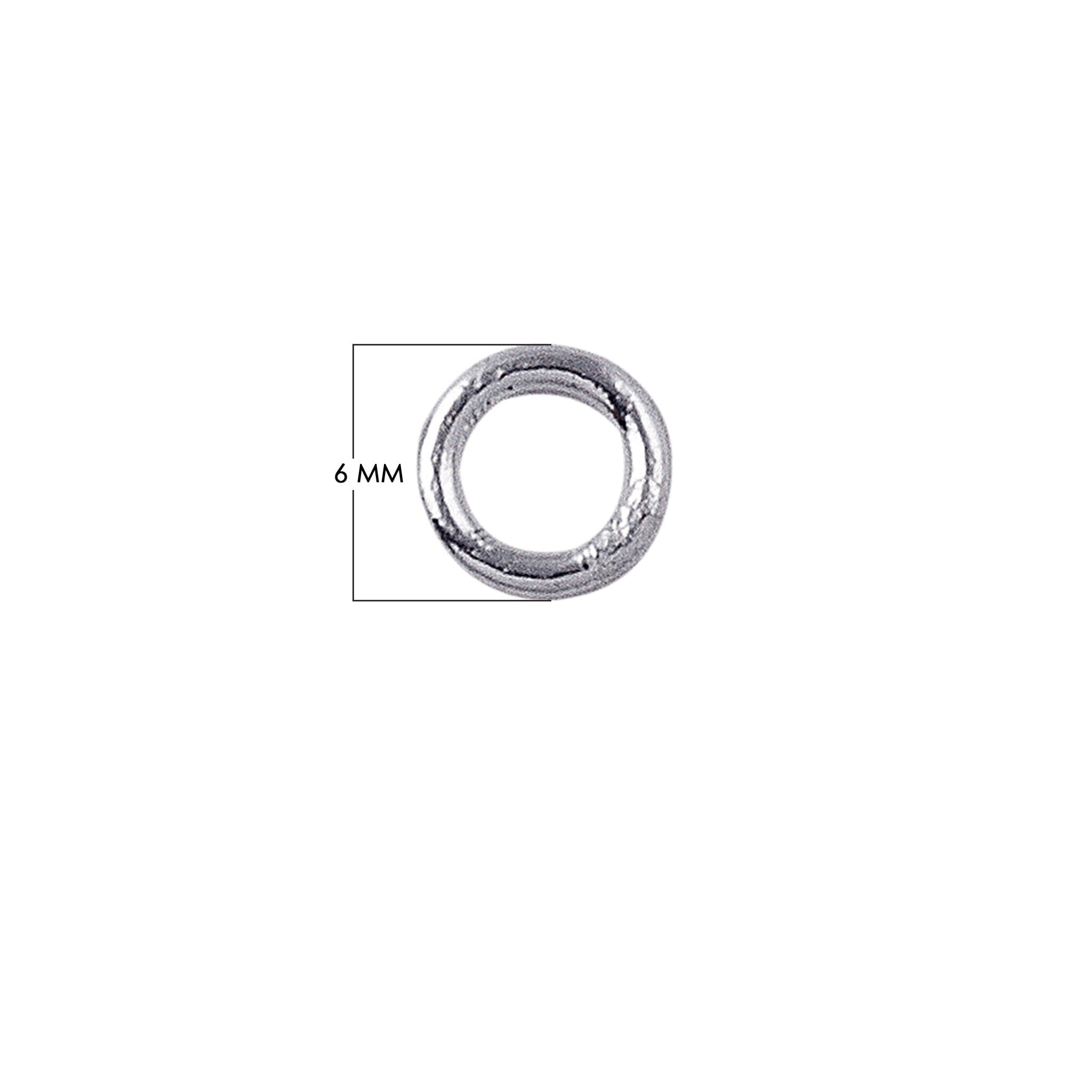 Wholesale Silver Overlay Over Copper smooth closed jump ring handcrafted in India