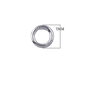 Handcrafted minimal circular band ring in sterling silver with oxidized finish, artisan jewelry from India.