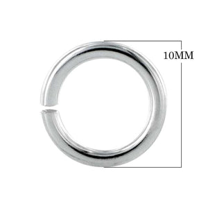 JOSF-100 Silver Overlay Open Jump Ring Beads Bali Designs Inc 10MM 