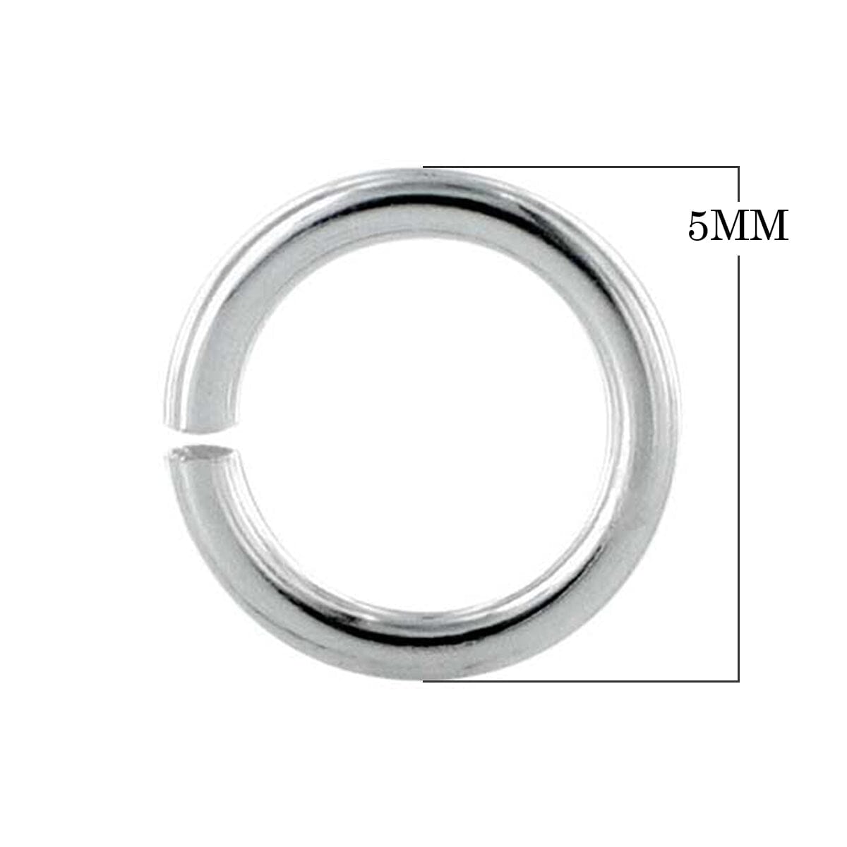 JOSF-100 Silver Overlay Open Jump Ring Beads Bali Designs Inc 5MM 