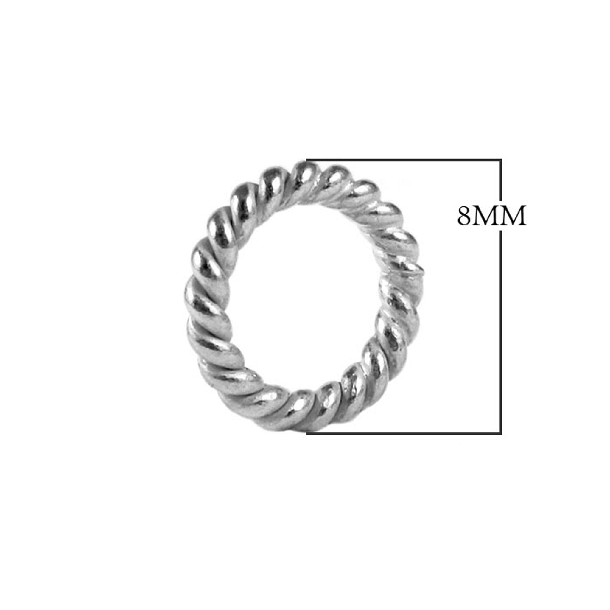 Premium rose gold overlay open jump ring handcrafted in India for jewelry making