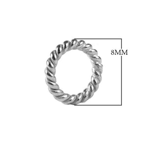 Premium rose gold overlay open jump ring handcrafted in India for jewelry making