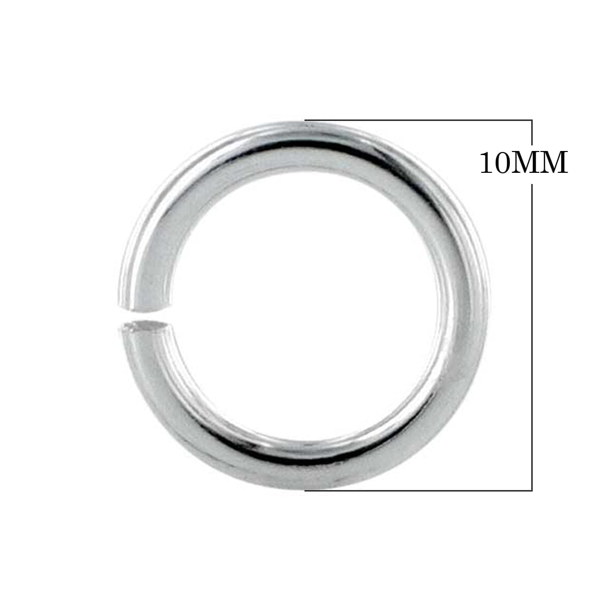 JOST-100 Stainless Steel Open Jump Ring Beads Bali Designs Inc 10MM 
