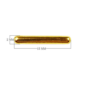 18K Gold Overlay Tube Over Copper straight smooth jewelry component handcrafted in India for wholesale