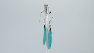 Wholesale sterling silver black shell teardrop earrings handcrafted in Bali with swirl silver detail