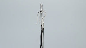 Wholesale sterling silver Mother of Pearl drop earrings with geometric cut design, luminous iridescent finish, and artisan silver detailing for bulk buyers and retailers.