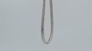 Sterling silver 4MM Tulang Naga  chain necklace, handcrafted unisex Bali jewelry wholesale