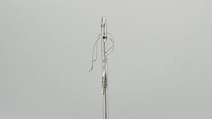 Sterling silver Black Shell earrings with polished finish for wholesale collection.