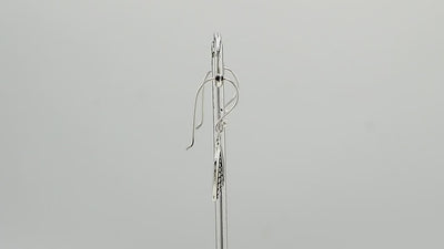 Sterling silver Black Shell earrings with polished finish for wholesale collection.