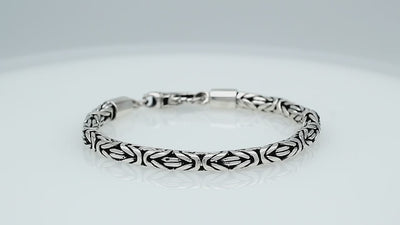 Sterling silver 5mm wheat chain bracelet – handcrafted Bali jewelry