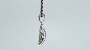 Sterling Silver Fancy Oval Scrollwork Pendant – Wholesale Bali Jewelry