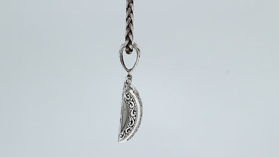 Sterling Silver Fancy Oval Scrollwork Pendant – Wholesale Bali Jewelry