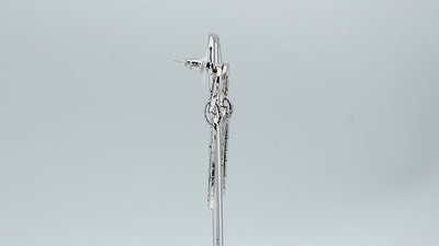 AE-1002-S Sterling Silver Oval Shape Earring With Plain Silver Jewelry Bali Designs Inc 