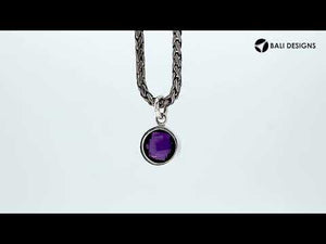 Black Onyx 925 silver round-cut pendant for wholesale jewelry orders