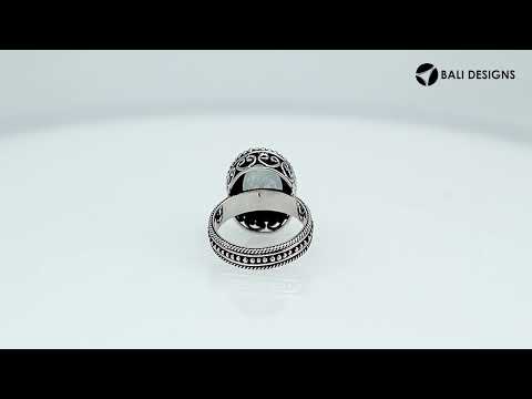 Wholesale Sterling Silver Mystic Quartz Ring With Filigree And Beaded Balinese Design Handcrafted In Bali
