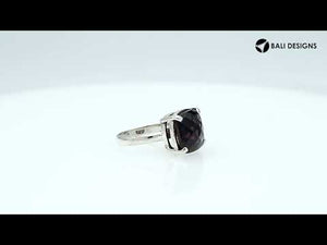 Sterling Silver handcrafted ring with Smoky Quartz wholesale from Bali, Indonesia
