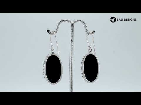 Wholesale Sterling Silver Oval Earrings With Abalone Shell And Hammered Edge