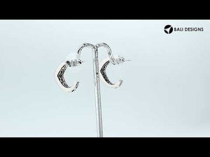 Sterling Silver Balinese Swirl Hoop Earrings For Wholesale Collection