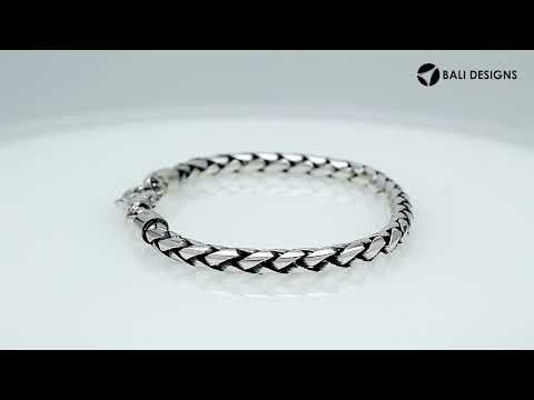 AB-1002-S-6MM-8" Bali Hand Crafted Sterling Silver Bracelet With Lobster Jewelry Bali Designs Inc 