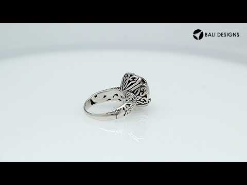 Sterling Silver Filigree Ring With Mabe Pearl And Polished Finish