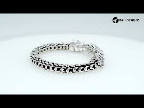 Wholesale sterling silver dragon chain bracelet handcrafted in Bali