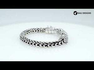 Wholesale sterling silver dragon chain bracelet handcrafted in Bali