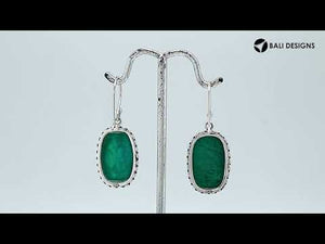 Wholesale Sterling Silver Abalone Shell  Earrings With Hammered Edge Design