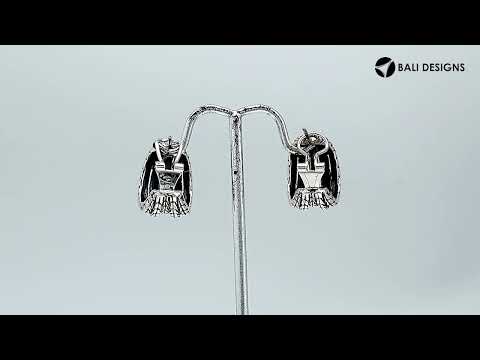 Sterling Silver Woven Texture Hoop Earrings