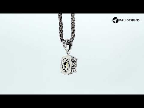 925 Sterling Silver Mystic Quartz Cushion Shape Filigree Pendant For Wholesale