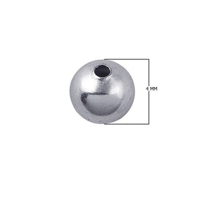 Polished Silver Overlay round bead handcrafted in India for retail jewelry and DIY designs