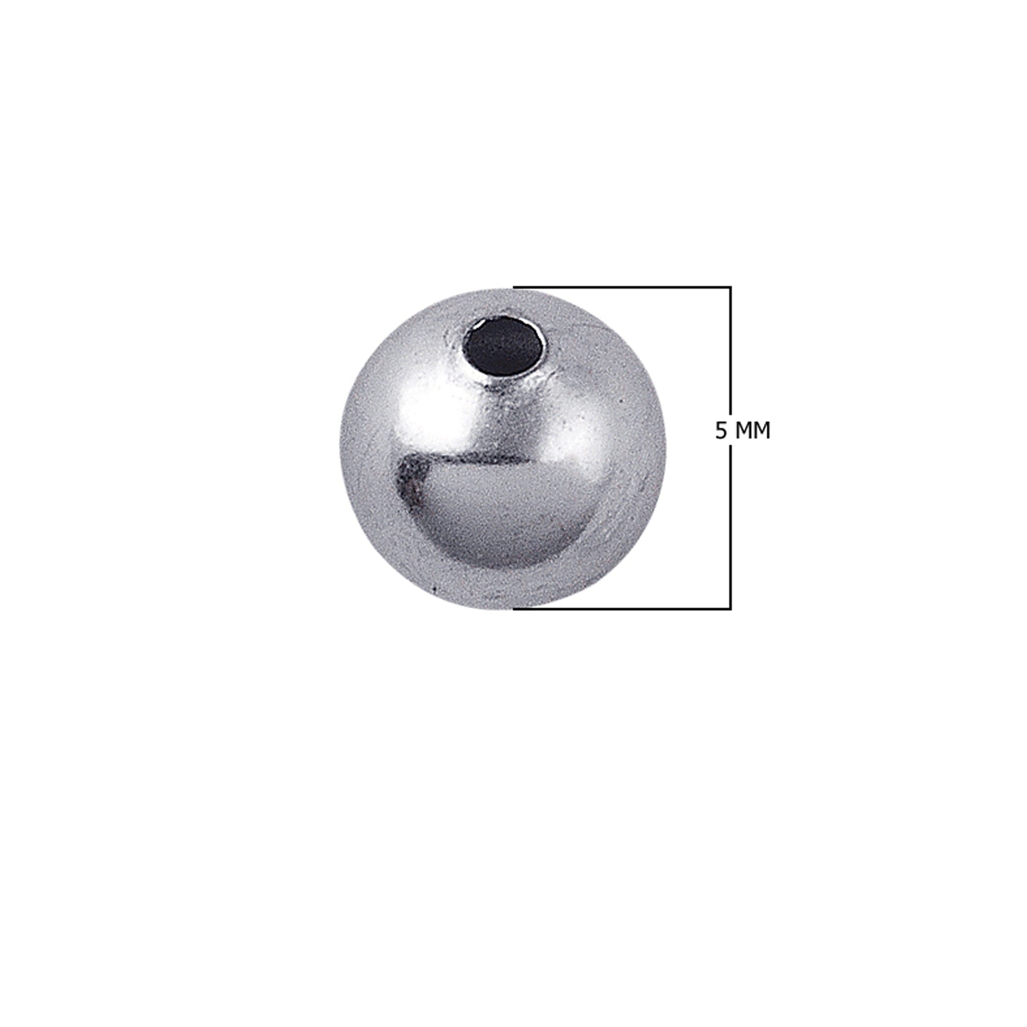 Polished Silver Overlay round bead handcrafted in India for retail jewelry and DIY designs