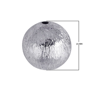 SBSF-101 Silver Overlay Seamless Bead Brushed Finish Beads Bali Designs Inc 14MM 