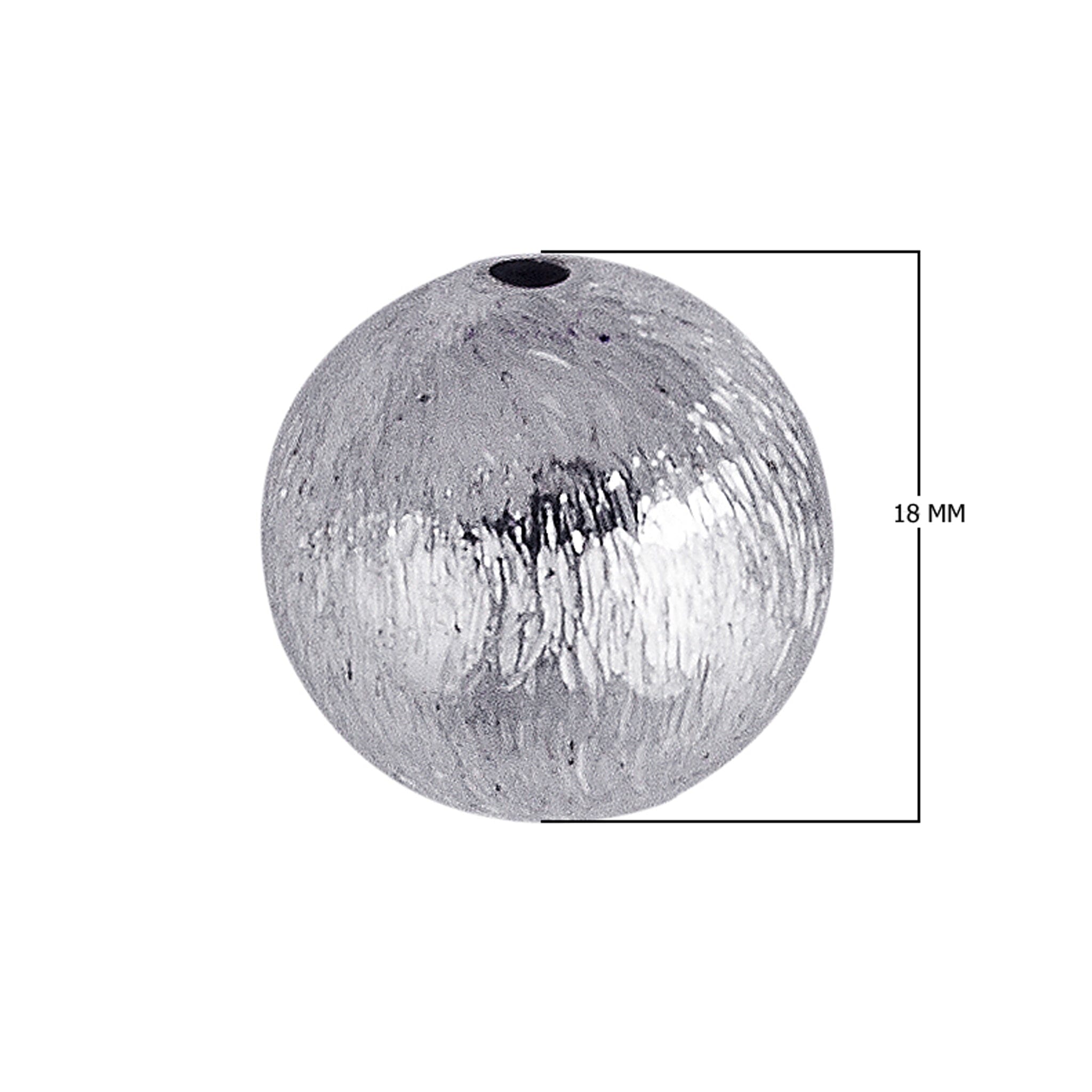 SBSF-101 Silver Overlay Seamless Bead Brushed Finish Beads Bali Designs Inc 18MM 