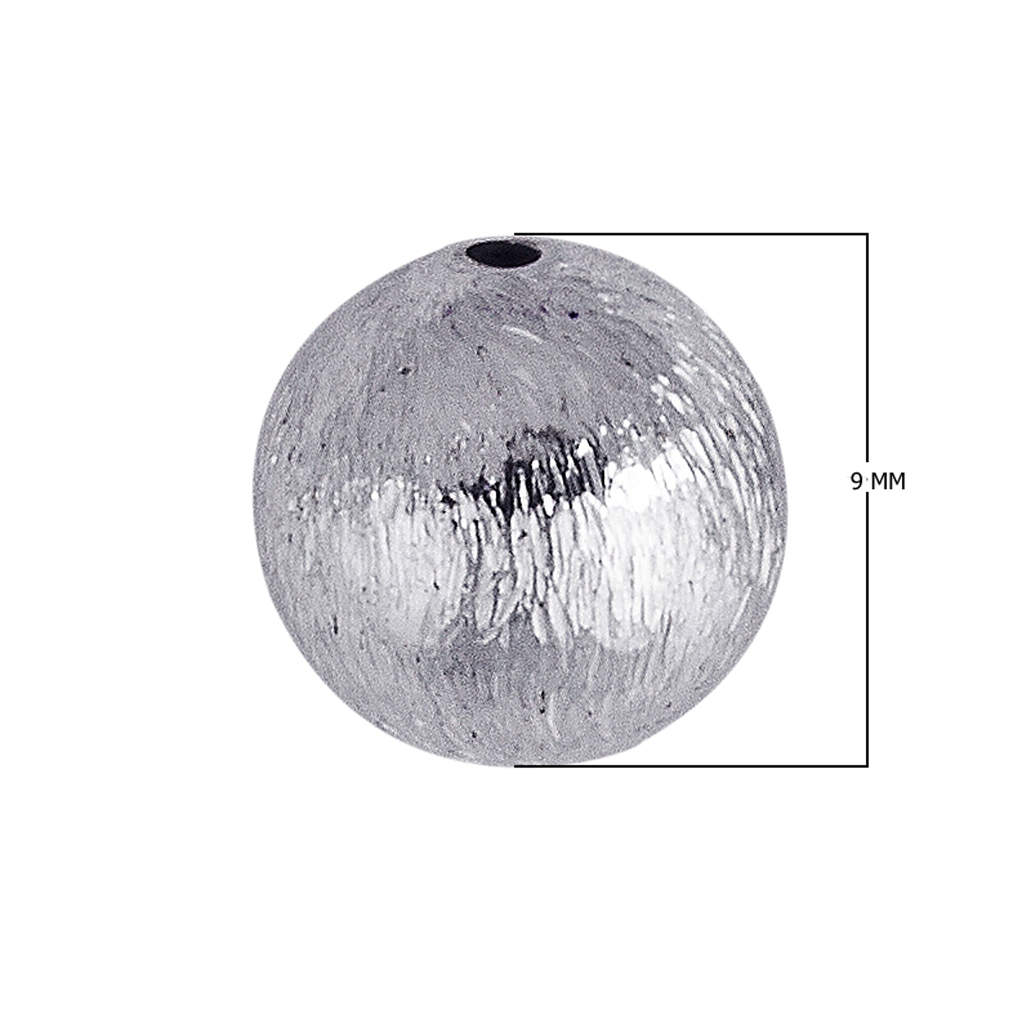 SBSF-101 Silver Overlay Seamless Bead Brushed Finish Beads Bali Designs Inc 9MM 