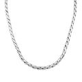 Sterling Silver Bali Handcrafted Necklace Chain With Polished Finish And Lobster Clasp.