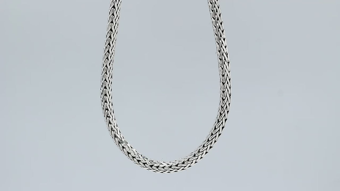 Wholesale 4 MM Sterling Silver chain with lobster clasp, handcrafted in Bali, Indonesia.
