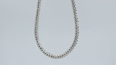 Wholesale 4 MM Sterling Silver chain with lobster clasp, handcrafted in Bali, Indonesia.