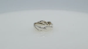Wholesale sterling silver twisted braid band ring with polished finish – unisex classic wholesale silver jewelry.