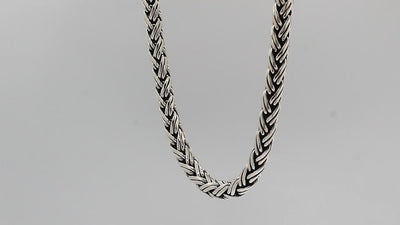Wholesale 6MM Sterling Silver chain with lobster clasp, handcrafted in Bali.