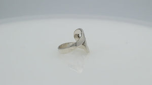 Bulk sterling silver openwork statement rings with adjustable design, modern handcrafted wholesale silver jewelry for resellers.