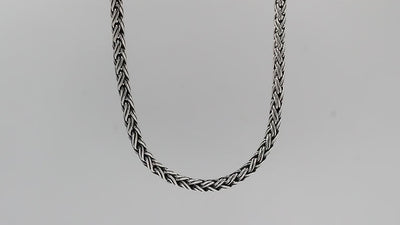 Wholesale 4MM Sterling Silver chain with lobster clasp, handcrafted in Bali.