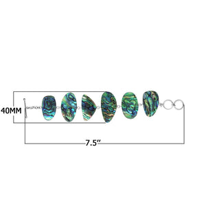 Abalone Shell wholesale bracelet with 925 Sterling Silver links, handcrafted in Bali.