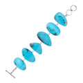 Wholesale Turquoise Shell bracelet with Sterling Silver links, handcrafted in Bali.