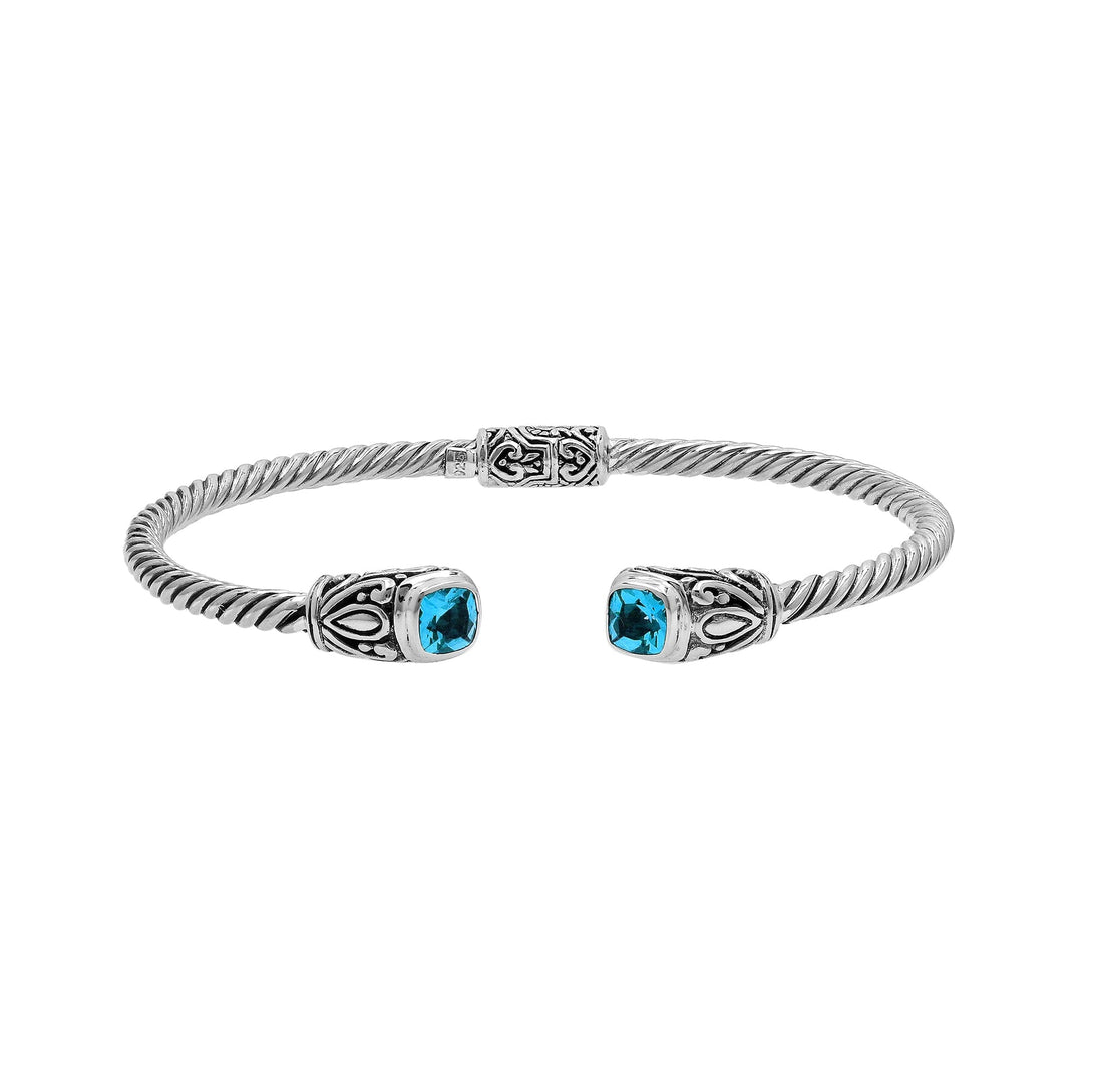 AB-1201-BT Sterling Silver Bracelet With Gemstone Jewelry Bali Designs Inc 