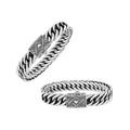 Silver Curb Chain Bracelet With Engraved Box Clasp In 925 Sterling Silver For Wholesale