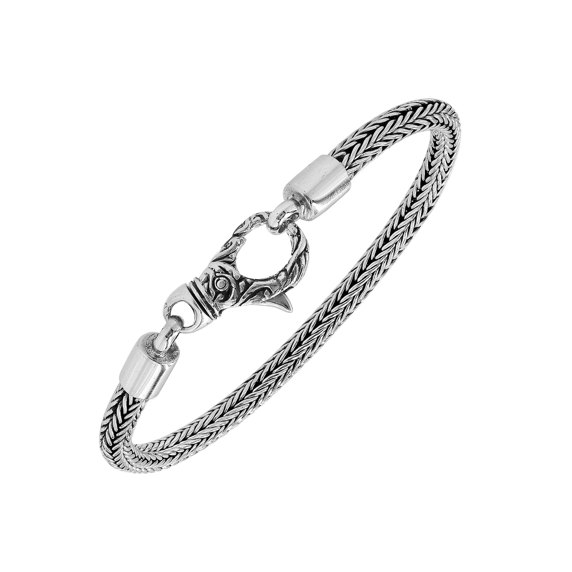 Clara Anti-Tarnish 92.5 Sterling Silver Snake Bracelet 8 inch | Gift For  Men & Boys : Amazon.in: Jewellery